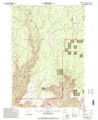 Thompson Flat Oregon Historical topographic map, 1:24000 scale, 7.5 X 7.5 Minute, Year 1995