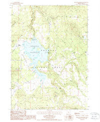 Thompson Reservoir Oregon Historical topographic map, 1:24000 scale, 7.5 X 7.5 Minute, Year 1988