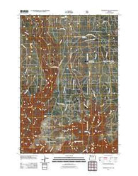 Thompson Flat Oregon Historical topographic map, 1:24000 scale, 7.5 X 7.5 Minute, Year 2011