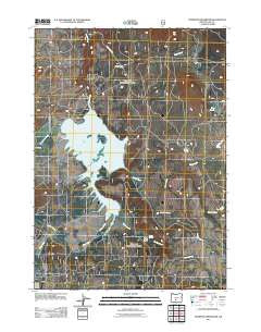 Thompson Reservoir Oregon Historical topographic map, 1:24000 scale, 7.5 X 7.5 Minute, Year 2011