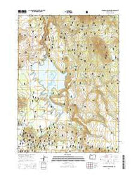 Thompson Reservoir Oregon Current topographic map, 1:24000 scale, 7.5 X 7.5 Minute, Year 2014