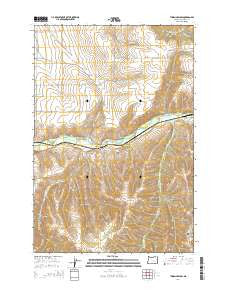 Thorn Hollow Oregon Current topographic map, 1:24000 scale, 7.5 X 7.5 Minute, Year 2014