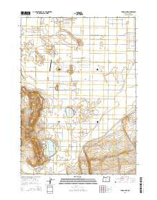 Thorn Lake Oregon Current topographic map, 1:24000 scale, 7.5 X 7.5 Minute, Year 2014