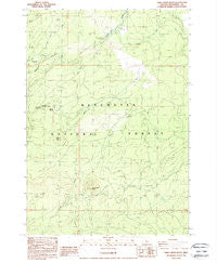 Three Creek Butte Oregon Historical topographic map, 1:24000 scale, 7.5 X 7.5 Minute, Year 1988