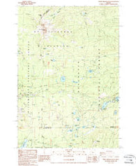 Three Fingered Jack Oregon Historical topographic map, 1:24000 scale, 7.5 X 7.5 Minute, Year 1988