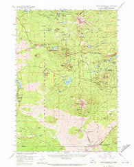 Three Fingered Jack Oregon Historical topographic map, 1:62500 scale, 15 X 15 Minute, Year 1959