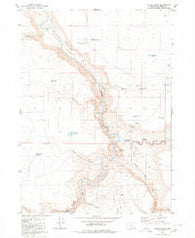 Three Forks Oregon Historical topographic map, 1:24000 scale, 7.5 X 7.5 Minute, Year 1980
