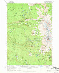 Three Sisters Oregon Historical topographic map, 1:62500 scale, 15 X 15 Minute, Year 1959