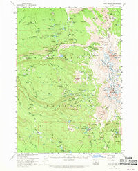 Three Sisters Oregon Historical topographic map, 1:62500 scale, 15 X 15 Minute, Year 1959
