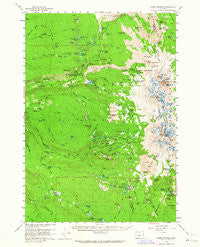 Three Sisters Oregon Historical topographic map, 1:62500 scale, 15 X 15 Minute, Year 1959