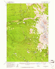 Three Sisters Oregon Historical topographic map, 1:62500 scale, 15 X 15 Minute, Year 1959