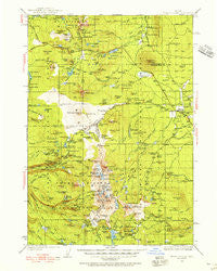 Three Sisters Oregon Historical topographic map, 1:125000 scale, 30 X 30 Minute, Year 1929