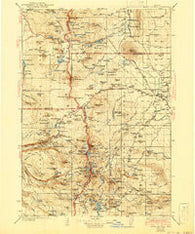 Three Sisters Oregon Historical topographic map, 1:125000 scale, 30 X 30 Minute, Year 1932