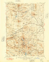 Three Sisters Oregon Historical topographic map, 1:125000 scale, 30 X 30 Minute, Year 1932