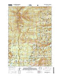 Three Fingered Jack Oregon Current topographic map, 1:24000 scale, 7.5 X 7.5 Minute, Year 2014