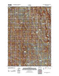 Three Fingers Rock Oregon Historical topographic map, 1:24000 scale, 7.5 X 7.5 Minute, Year 2011