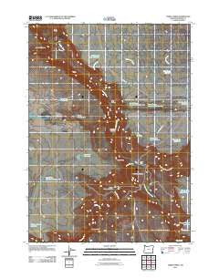 Three Forks Oregon Historical topographic map, 1:24000 scale, 7.5 X 7.5 Minute, Year 2011