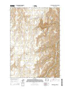 Three Lakes Country Oregon Current topographic map, 1:24000 scale, 7.5 X 7.5 Minute, Year 2014