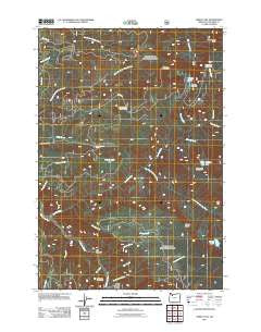 Three Lynx Oregon Historical topographic map, 1:24000 scale, 7.5 X 7.5 Minute, Year 2011