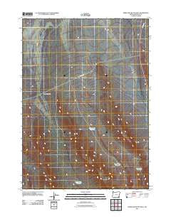 Three Man Butte Well Oregon Historical topographic map, 1:24000 scale, 7.5 X 7.5 Minute, Year 2011