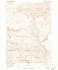 Threemile Hill Oregon Historical topographic map, 1:24000 scale, 7.5 X 7.5 Minute, Year 1969