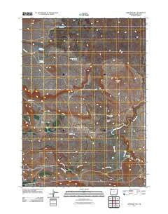Threemile Hill Oregon Historical topographic map, 1:24000 scale, 7.5 X 7.5 Minute, Year 2011