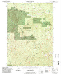 Tidbits Mountain Oregon Historical topographic map, 1:24000 scale, 7.5 X 7.5 Minute, Year 1994