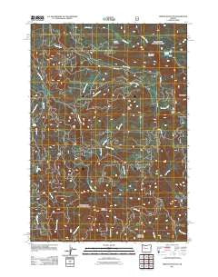 Tidbits Mountain Oregon Historical topographic map, 1:24000 scale, 7.5 X 7.5 Minute, Year 2011
