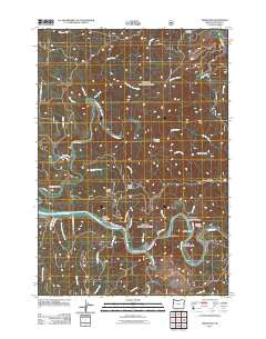 Tidewater Oregon Historical topographic map, 1:24000 scale, 7.5 X 7.5 Minute, Year 2011
