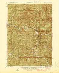 Tidewater Oregon Historical topographic map, 1:62500 scale, 15 X 15 Minute, Year 1942