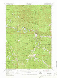 Tidewater Oregon Historical topographic map, 1:62500 scale, 15 X 15 Minute, Year 1956