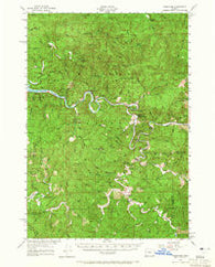 Tidewater Oregon Historical topographic map, 1:62500 scale, 15 X 15 Minute, Year 1956