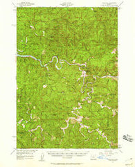 Tidewater Oregon Historical topographic map, 1:62500 scale, 15 X 15 Minute, Year 1956