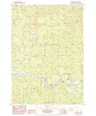 Tidewater Oregon Historical topographic map, 1:24000 scale, 7.5 X 7.5 Minute, Year 1984