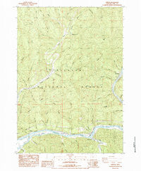 Tiernan Oregon Historical topographic map, 1:24000 scale, 7.5 X 7.5 Minute, Year 1984