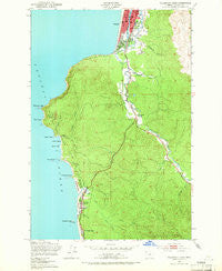 Tillamook Head Oregon Historical topographic map, 1:24000 scale, 7.5 X 7.5 Minute, Year 1949