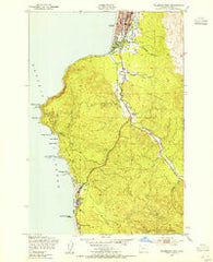 Tillamook Head Oregon Historical topographic map, 1:24000 scale, 7.5 X 7.5 Minute, Year 1949