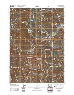 Tiller Oregon Historical topographic map, 1:24000 scale, 7.5 X 7.5 Minute, Year 2011