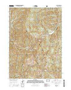 Tiller Oregon Current topographic map, 1:24000 scale, 7.5 X 7.5 Minute, Year 2014