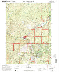 Tiller Oregon Historical topographic map, 1:24000 scale, 7.5 X 7.5 Minute, Year 1998