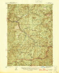 Tiller Oregon Historical topographic map, 1:62500 scale, 15 X 15 Minute, Year 1944