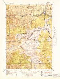 Timber Oregon Historical topographic map, 1:62500 scale, 15 X 15 Minute, Year 1941