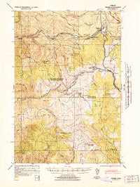 Timber Oregon Historical topographic map, 1:62500 scale, 15 X 15 Minute, Year 1941