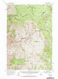 Timber Oregon Historical topographic map, 1:62500 scale, 15 X 15 Minute, Year 1955