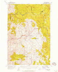 Timber Oregon Historical topographic map, 1:62500 scale, 15 X 15 Minute, Year 1955