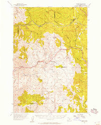 Timber Oregon Historical topographic map, 1:62500 scale, 15 X 15 Minute, Year 1955