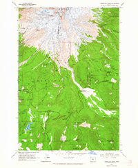 Timberline Lodge Oregon Historical topographic map, 1:24000 scale, 7.5 X 7.5 Minute, Year 1962