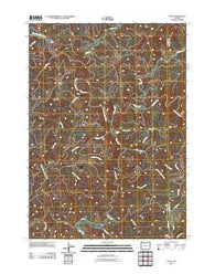 Tioga Oregon Historical topographic map, 1:24000 scale, 7.5 X 7.5 Minute, Year 2011
