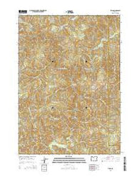 Tioga Oregon Current topographic map, 1:24000 scale, 7.5 X 7.5 Minute, Year 2014