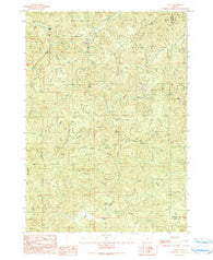 Tioga Oregon Historical topographic map, 1:24000 scale, 7.5 X 7.5 Minute, Year 1990